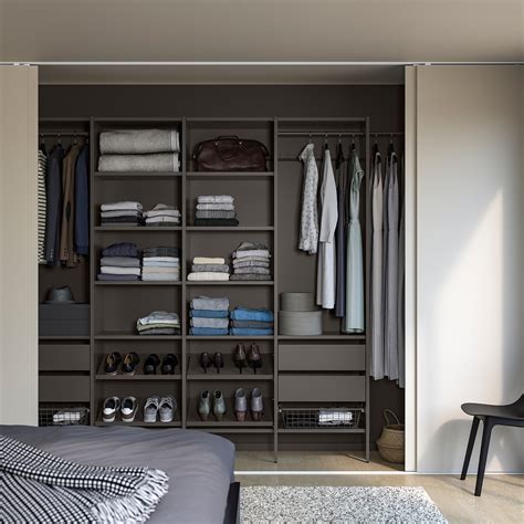 Aurdal Wardrobe Combination Dark Gray Ikea