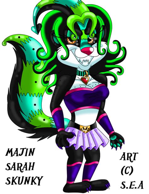 Majin Sarah Skunky By Skunkynoid On Deviantart