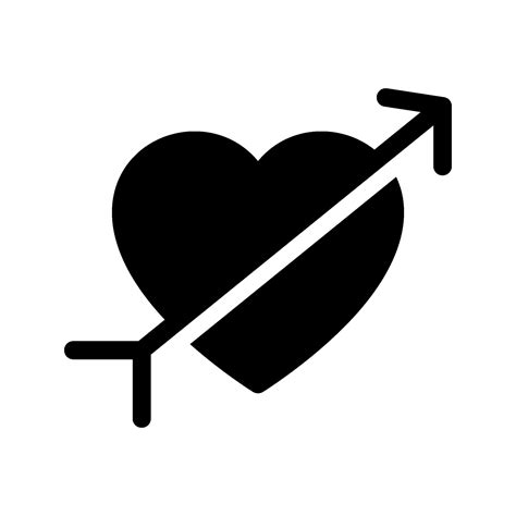 Heart Arrow Icon Vector Symbol Design Illustration 26632991 Vector Art at Vecteezy