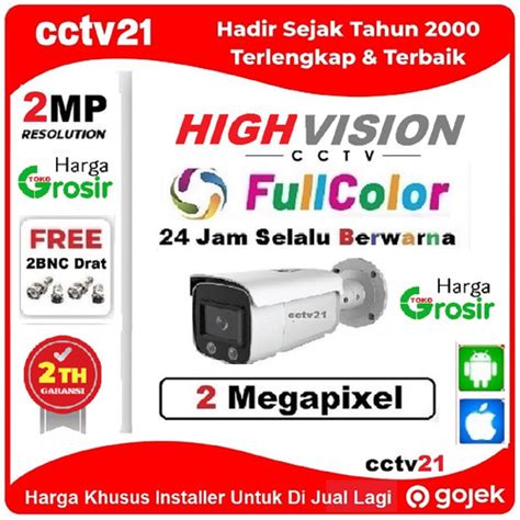 Jual Camera ColorVu Outdoor HighVision Pro 2MP 24 Jam Selalu Full Color