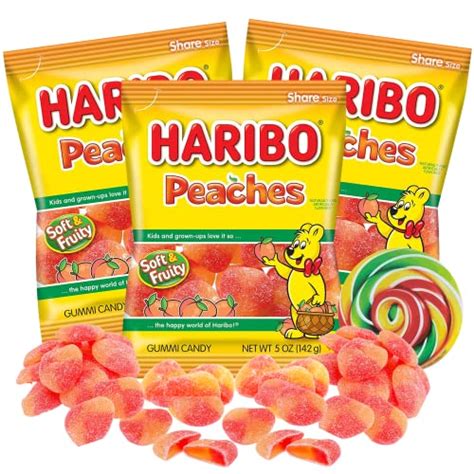 Haribo Gummy Candy Peaches Deliciously Sweet Treats For A Refreshing