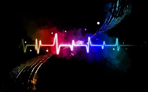 Abstract Heartbeat Design Hd Desktop Wallpaper 100292 Baltana