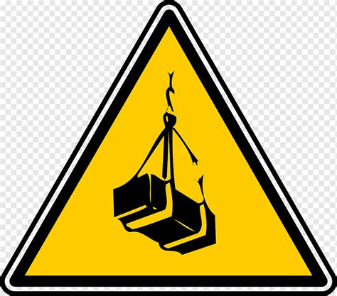 Sign Heavy Object Lifting Hazard Snapping Fall Drop Caution