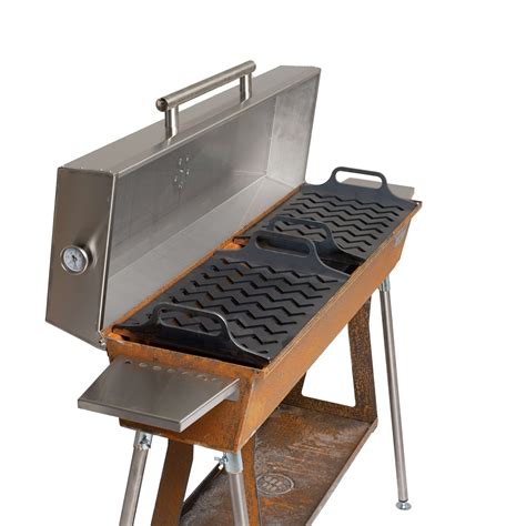 Cortenstahl Edelrost Holzkohlegrill Chef XL Angels Garden Dekoshop