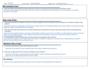 Pre Sim Clinical Judgment Worksheet CP CLINICAL JUDGMENT ACTIVITY