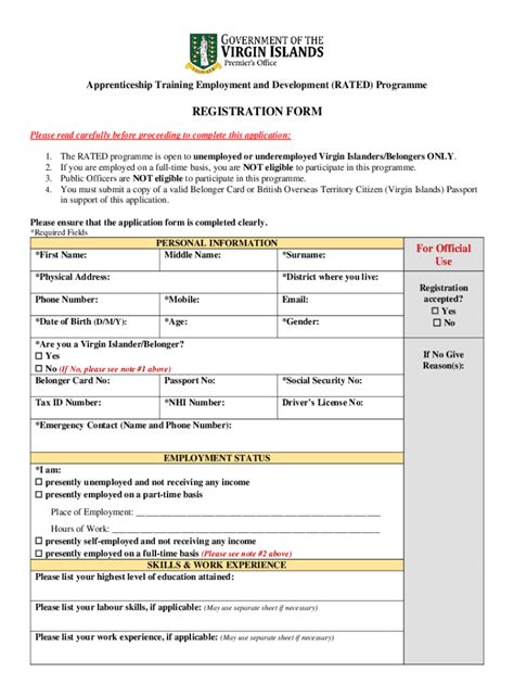 Fillable Online Bvi Gov Review Of Employment Based Training Models