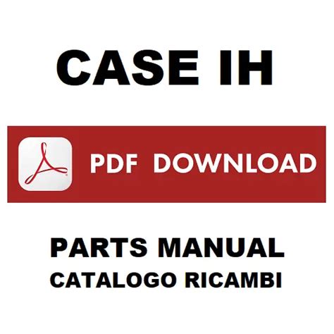 CASE IH MX285 Magnum Catalogo Ricambi Manuale Parti Esplosi Trattore