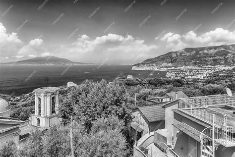 Vista Aérea Da Baía Do Monte Vesúvio De Nápoles Itália Foto Premium