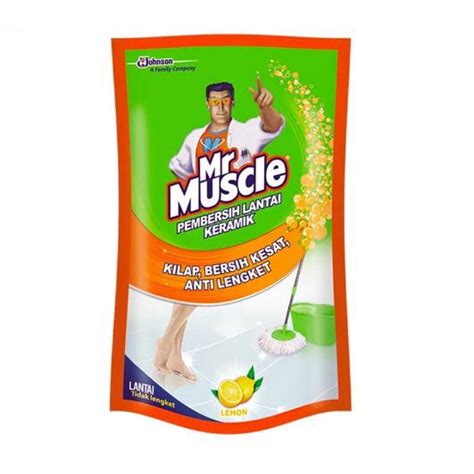 Jual Mr Muscle Pembersih Lantai Keramik Lemon Ml Pouch Shopee