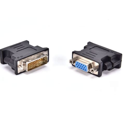 Dvi To Vga Adaptor Dvi A Dvi I Svga Hd15 Analog Monitor Adapter Converter Professional Black