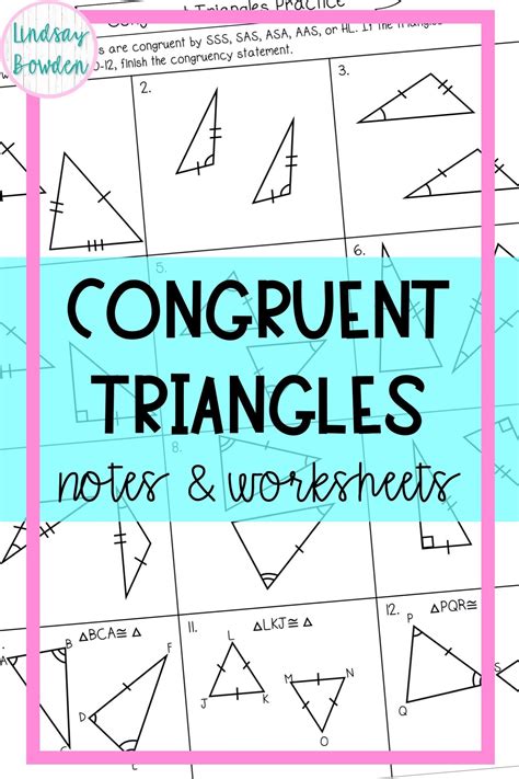 Maths Worksheets For Grade 3: Geometry Worksheet Sss Sas Asa Aas