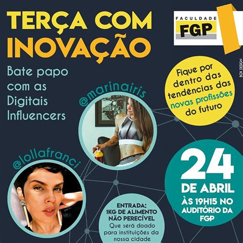 Influ Ncia Digital Tema De Palestra Na Fgp Faculdade Fgp