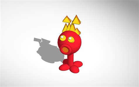3d Design Pvz Fire Pea Tinkercad