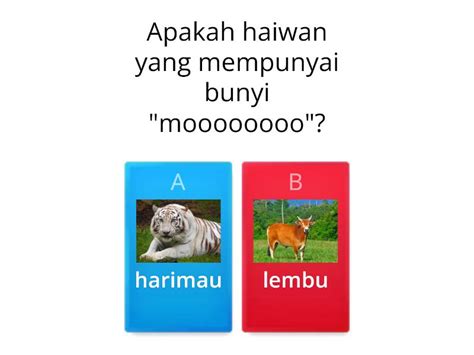 Jenis Jenis Haiwan Quiz