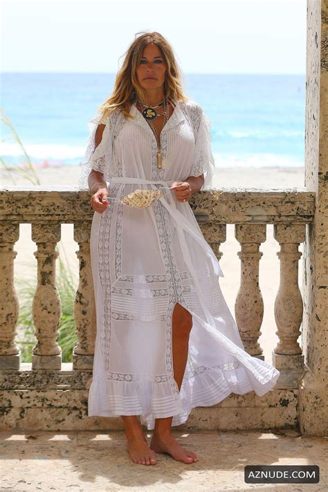 Kelly Bensimon Showing Off Her Bikini Fit Body While Enjoying The Beach In A Revealing Two Piece