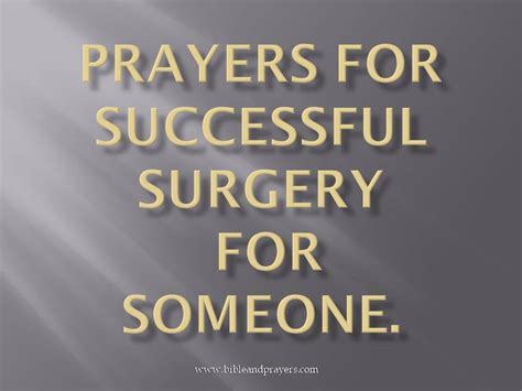 Prayers For Successful Surgery For Someone Bibleandprayers