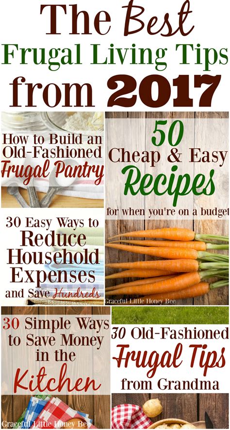 The Best Frugal Living Tips From 2017 Graceful Little Honey Bee