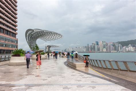 Tsim Sha Tsui Promenade Called Avenue of the Stars in Hong Kong in a ...