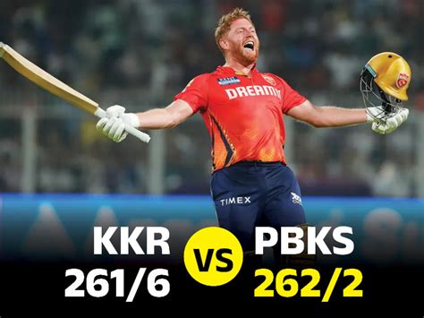 Pbks Vs Kkr Ipl 2024 Match 42 Records T20 Cricket Biggest Chase 262 Runs Shashank Bairstow