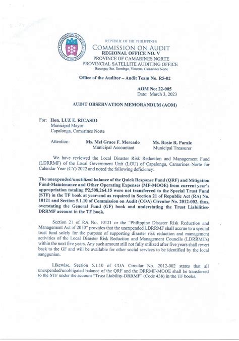 22 005 Coa Ruling Accountancy Studocu