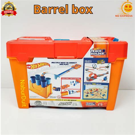 Hot Wheels Track Builder Barrel Box Hotwheels Original Mattel Shopee Malaysia