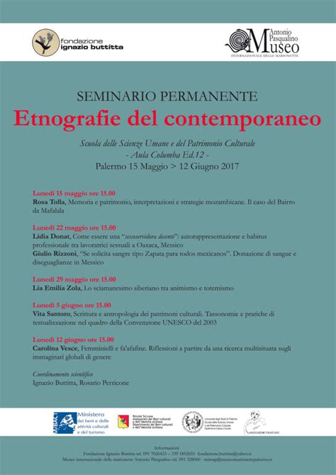 Etnografie Del Contemporaneo Seminario Permanente Fondazione