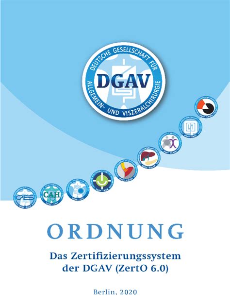 Fillable Online Zertifizierungen Der DGAV Deutsche Gesellschaft Fr