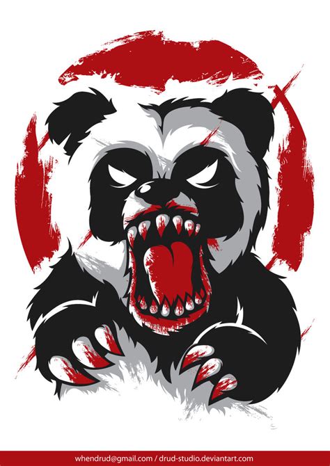 Angry Panda Vector At Collection Of Angry Panda