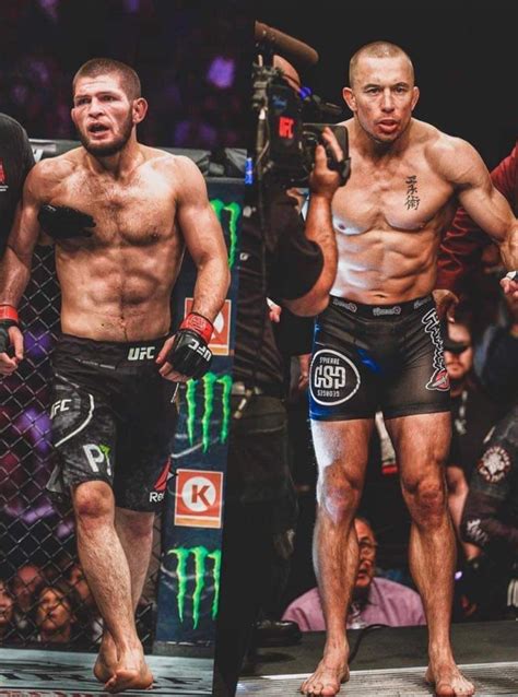 Gsp Looks Huge In Comparison To Khabib R Ufc