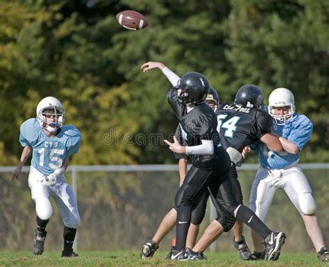 American Football Pass Editorial Stock Image Image Of Ball 6848794