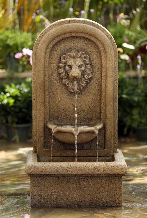 Classic Lion Head Wall Water Fountain Jeco Wholesale Fcl