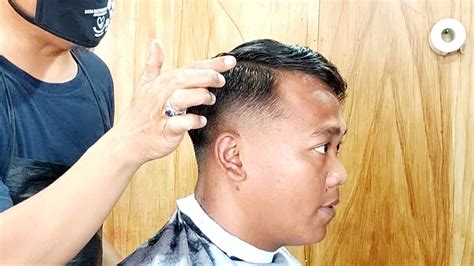 Cara Pangkas Rambut Pria Dengan Cepat Model Middle Fade Youtube