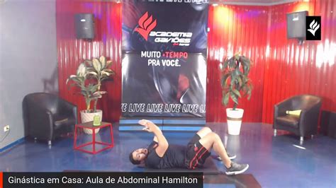 Ginástica Em Casa Aula De Abdominal Com Professor Hamilton Youtube