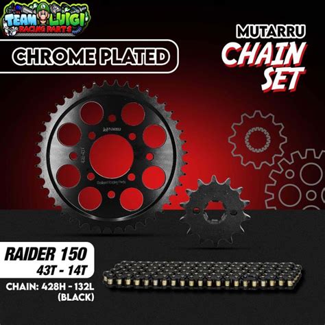 MUTARRU SUZUKI RAIDER 150 CARB RAIDER 150 FI CHAIN SET HEAVY DUTY