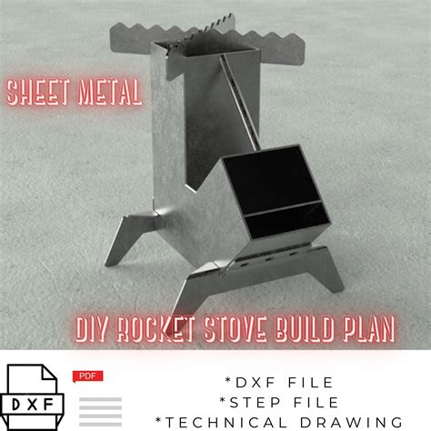 Rocket Stove DIY Building Plan / Cooking Set / DXF / STEP / Pdf - Etsy