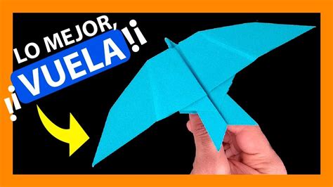 Como hacer un AVION DE PAPEL PÁJARO que VUELE MUCHO y sea fácil