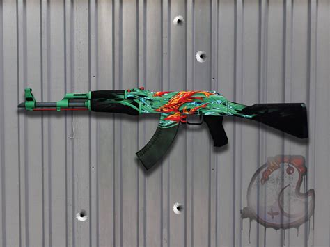 Quadro Skin baseado na AK 47 Vingança Água Marinha CS GO Elo7