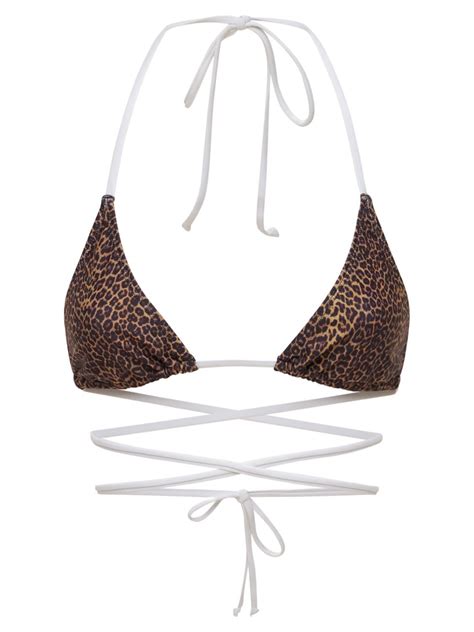 Adam Selman Sport Wraparound Triangle Bikini Top In Modesens