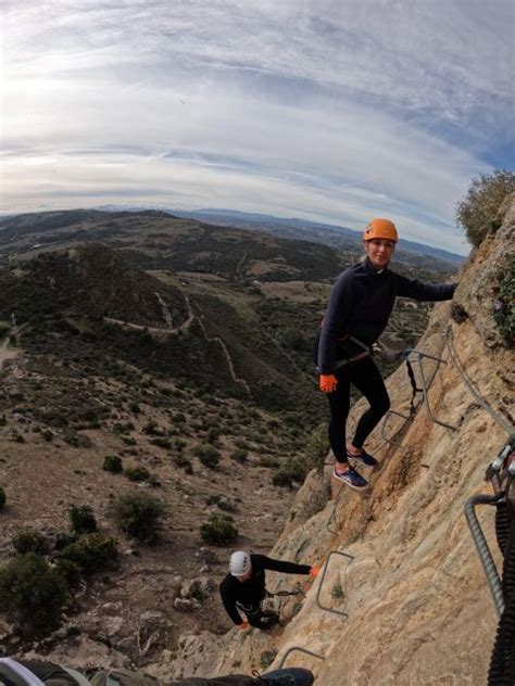 Von Estepona aus Vía Ferrata de Casares geführte Klettertour