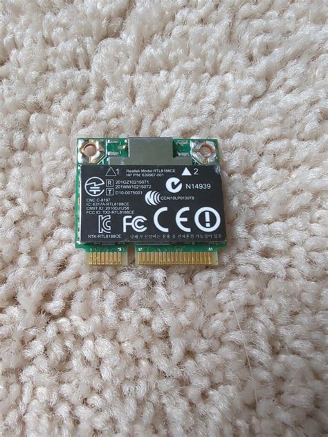 Oem Hp P N Realtek Rtl Ce B G N Wireless Pcie Half