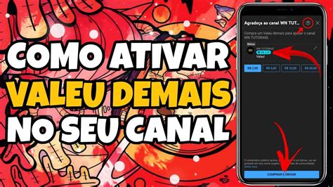 Como ativar o botão VALEU DEMAIS no seu canal do YouTube pelo celular