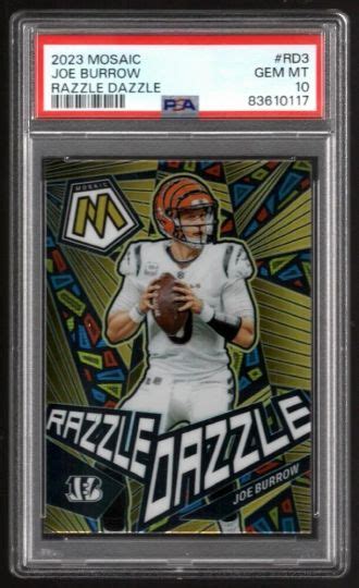 Mavin Mosaic Razzle Dazzle Joe Burrow Psa