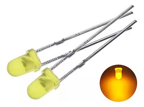 Kit 50 Peças Led Difuso 3mm Arduino Escolher Cor MercadoLivre