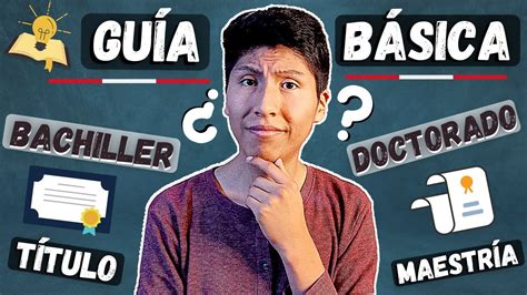 Cómo funciona PREGRADO Y POSGRADO Guía BÁSICA Perú YouTube