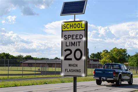 School Zone Speed Limit Signs | Solar Traffic Systems, Inc. : Solar ...