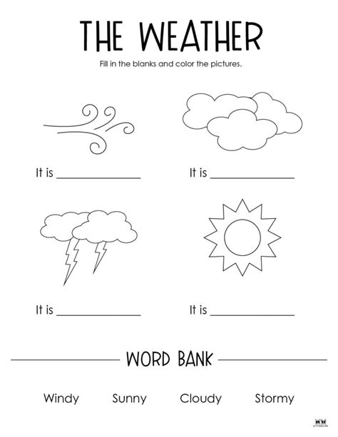 Weather Worksheets And Printables 50 Free Pages Printabulls