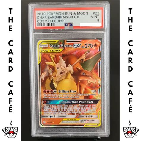 Charizard Braixen Gx Cosmic Eclipse Psa Mint Graded