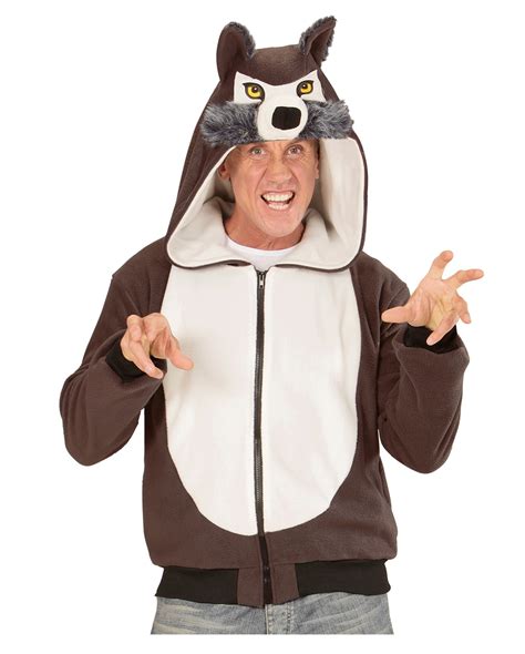 Wolf Costume Jacket With hood | Horror-Shop.com