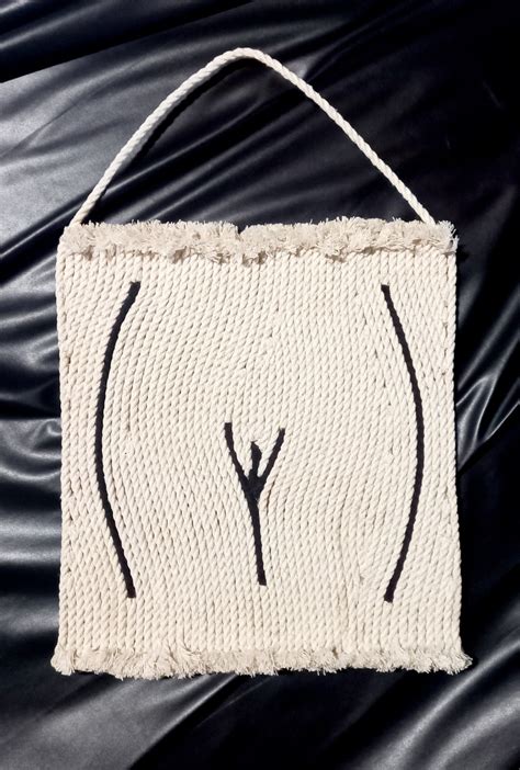 Macrame Sexy Artwork Rope Art Nude Art Wall Decor Wall Hanging Vagina Art Cameltoe Etsy