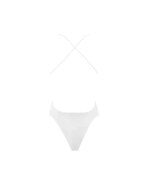 White One Piece Ark Swimwear